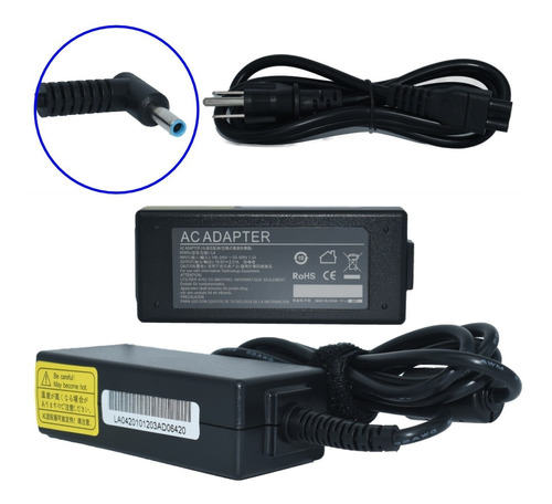 Cargador Compatible Con Hp Envy Punta Azul 19.5v 2.31a 45w