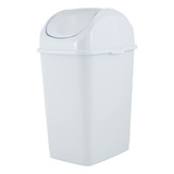 2.6 galones Pequeñas Slim Trash Can (gris Y Negro)