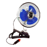 Ventilador 12v Para Autos Camionetas 6'' Clip Gancho Oscila