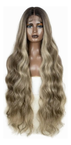 Peluca Hisan Rubia Lace Front Humanizada Extra Large 1 Mt