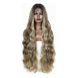 Peluca Hisan Rubia Lace Front Humanizada Extra Large 1 Mt