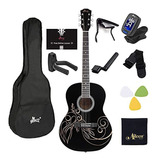 Winzz 39 Pulgadas Guitarra Acustica De Concierto Con Kit Com