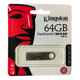 Memoria Usb Kingston Datatraveler Se9 Dtse9h 64gb 2.0 Plateado