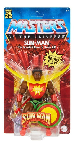Figura Sun-man Masters Of The Universe Origins Latam Mattel 