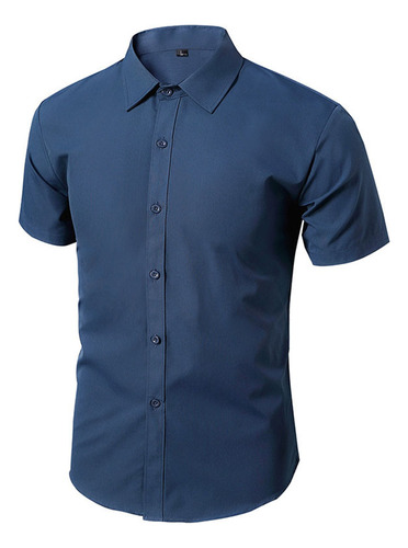 Camisas De Vestir Para Hombre, Ropa De Trabajo, Camisa Corta