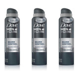 Dove Silver Control Desodorante Masculino 89g (kit C/03)