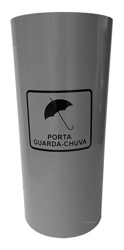 Porta Guarda Chuva Cesto Plastico Cinza Com Adesivo