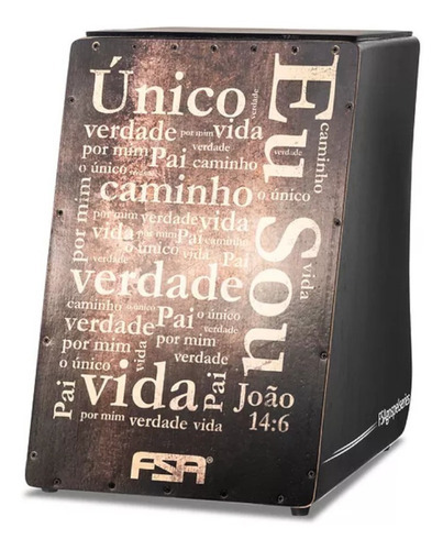 Cajon Fsa Gospel Fg 1513 Eu Sou - Eletroacustico