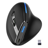 Mouse Vertical Ergonómico Zelotes F-36a Recargable Con 6 Bot