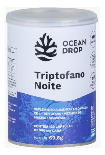 Triptofano Noite - Ocean Drop - Saúde Do Sono - 120caps