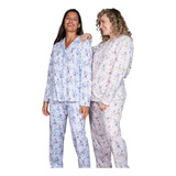 Pijama Interlock Estampado Abotonado Bianca Secreta 24549e