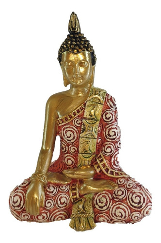 Buda Hindu Estatua Imagem Zen Paz Resina Decoração 14,5cm
