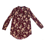 Blusa Vinotino Y Flores Forever 21 Mujer Talla M