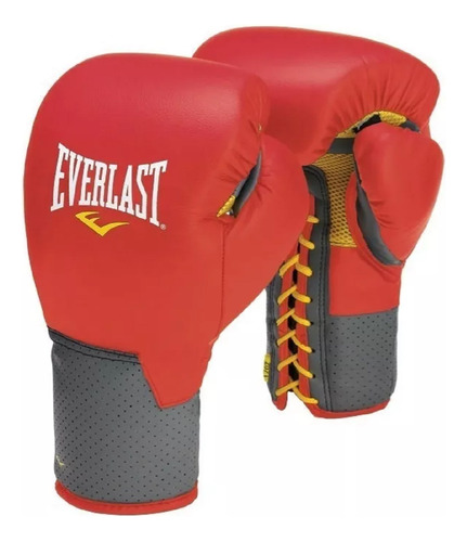 Guantes Everlast Boxeo Cuero Lace Up Pro Cordones 10 Onzas