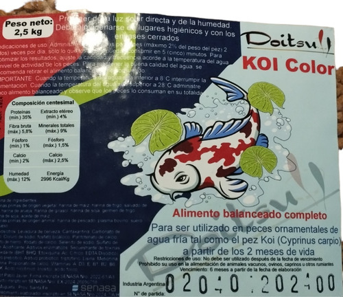 Alimento Doitsu Koi Color