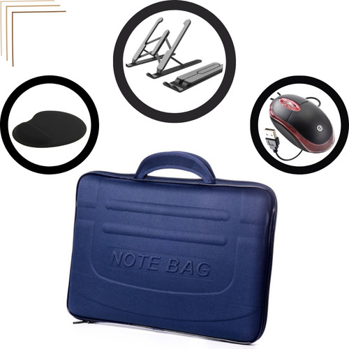 Bolsa Feminina Masculino + Kit Acessórios Notebook Envio24h