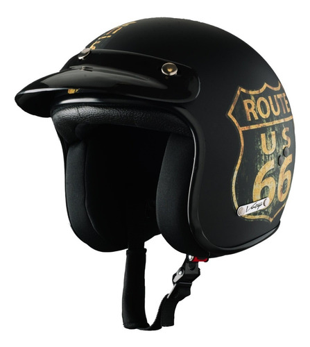 Casco Moto Abierto Vértigo Vintage Ruta66. En Tienda Oficial