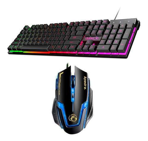 Kit Gamer Premium Imice Teclado Ak-600 + Mouse A9 3200 Dpi