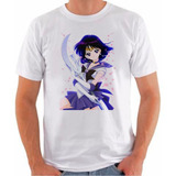 Camiseta Sailor Saturn Moon Anime Japonês Camisa B81