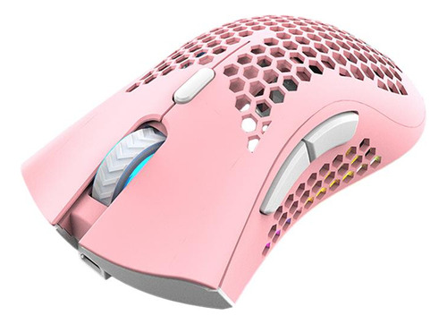 Mouse Rgb Ergonômico Para Jogos Leve E Sem Fio Honeycomb