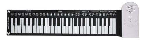 Teclado De Piano Eléctrico 49 Teclas Usb Plegable Portátil A