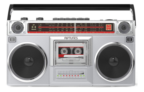 Riptunes Boombox - Grabador De Cassette De Radio, Radio Am/f