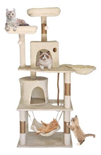 Catzy C Arbol Rascador Para Gato Mueble Torre Casa Repisa Oh