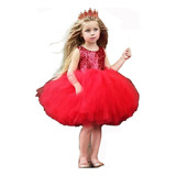 Vestido De Fiesta De Princesa De Lentejuelas Para Niños