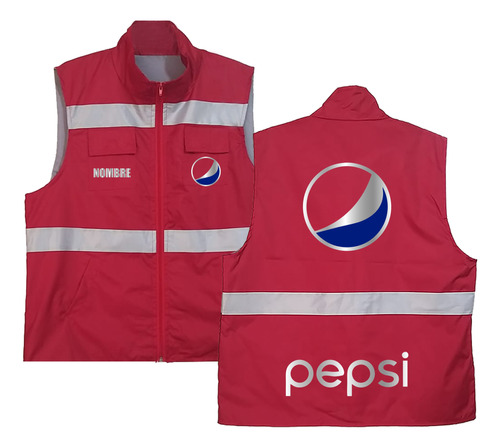 Chaleco Industrial Pepsi Estampado En Vinil 