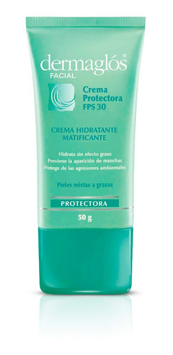 Dermaglos Crema Facial Protectora F30 50g Piel Mixta A Grasa