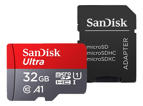 Sandisk Tarjeta Memoria Ultra Micro Sd 32gb + Adaptador Sd