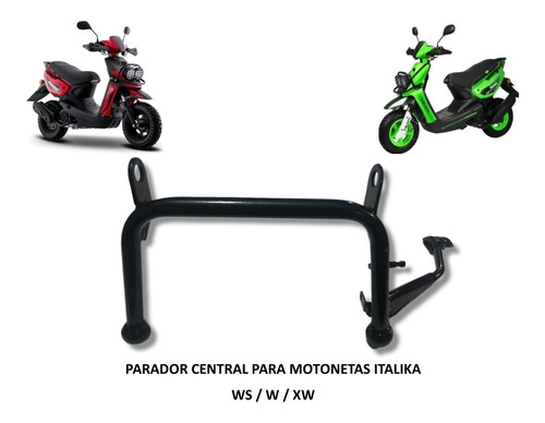 Parador Central Para Motonetas Italika Ws / W / Xw F11020063