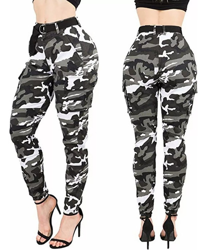 Women's High Waist Slim Fit Jogger Cargo Solid Co Trousers