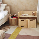 Ecr4kids Natural Madera Curvada De Mesa Y Silla Multiuso Par