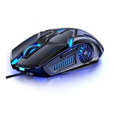 Mouse Gamer G5 Yindao Free Fire Negro Con Luz Rgb 