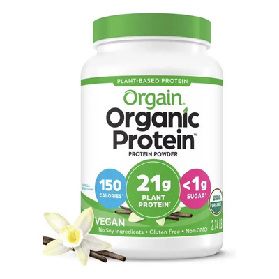 Orgain Organic 21g Plant-based Protein Powder, Vanilla Bean | Envío gratis