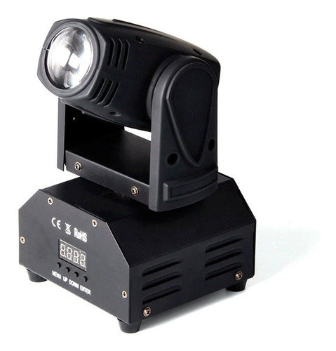 Mini Moving Head Led 12w Rgbw Iluminacao Dj Festa Balada