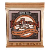 Luz Personalizada Ernie Ball Earthwood Phosphor Bronze De 12 Cordas