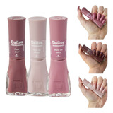 Dailus Kit 3 Esmaltes Tons Nude - Queridinhos