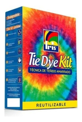 2x Kit Tie Dye Tinte Iris Tintura Textil Teñir Ropa Batik 1a