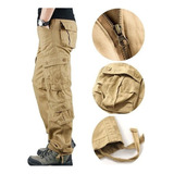 1 Pantalones Tácticos Militares 8 Bolsas Comando Seguridad H