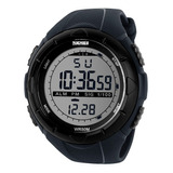 Reloj Hombre Skmei 1025 Sumergible Digital Alarma Cronometro Color De La Malla Negro