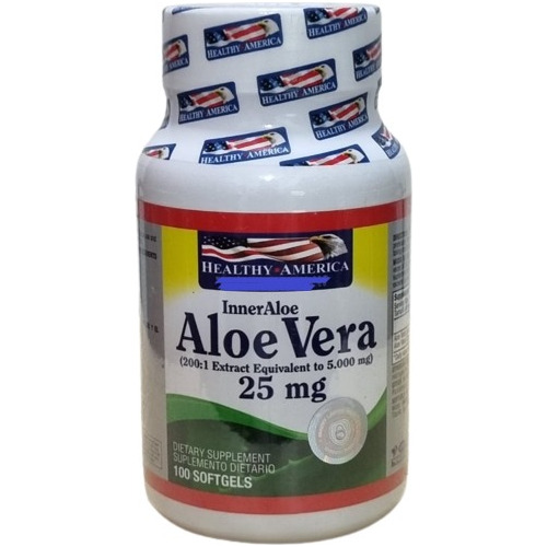 Aloe Vera 25mg Healthy America - Unidad a $350