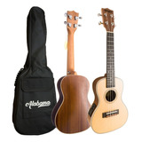 Ukelele Concierto Alabama Uc-202e Eq+funda+aquila - Plus