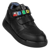 Zapato Escolar Niño Negro Piel Atrom 18603802