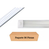 Paquete 36 Piezas Regleta Led 36w Tubo 120cm Luz Blanca Fria