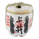 Decorativo De Barril De Sake Japonés Compatible Con Restaura