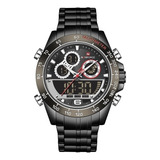 Reloj Naviforce Original 9188 + Estuche Dayoshop Color De La Correa Negro