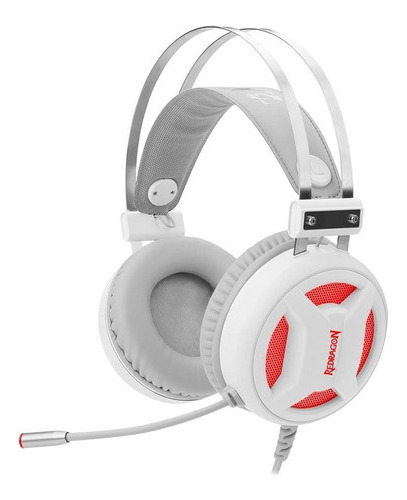 Headset Gamer Redragon Minos Overear 7.1 Surround Usb Branco