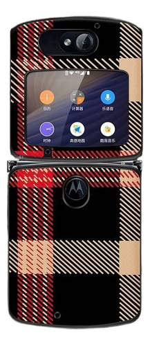 Funda For Moto Razr 2022 Pantalla Plegable Cuero Plaid